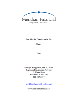Information form meridian financial advisors