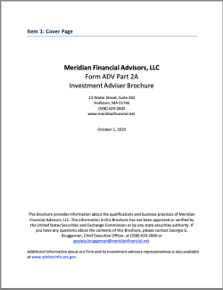 Meridian financial advisors llc form adv2a